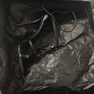 Sleek Black Strappy Heels BRAND NEW